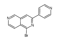 1-bromo-3-pyridin-4-yl[2,6]naphthyridine Structure