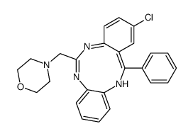 4-[(2-chloro-13-phenyl-12H-benzo[d][1,3,7]benzotriazonin-6-yl)methyl]morpholine Structure