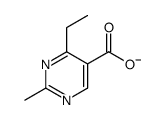 4-ethyl-2-methylpyrimidine-5-carboxylate结构式