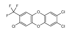 2,3,7-trichloro-8-(trifluoromethyl)dibenzo-p-dioxin Structure