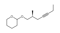 2-(((S)-2-methylhept-4-yn-1-yl)oxy)tetrahydro-2H-pyran Structure