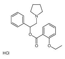 (1-phenyl-2-pyrrolidin-1-ylethyl) 2-ethoxybenzoate,hydrochloride结构式