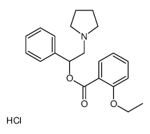 (1-phenyl-2-pyrrolidin-1-ylethyl) 2-ethoxybenzoate,hydrochloride Structure