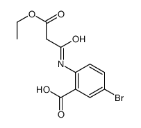 5-bromo-2-[(3-ethoxy-3-oxopropanoyl)amino]benzoic acid Structure