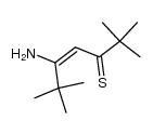 5-amino-2,2,6,6-tetramethyl-4-hepten-3-thione Structure