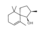 (1R*,2R*,5R*)-2,6,10,10-Tetramethylspiro[4.5]dec-6-en-1-ol结构式