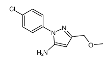 2-(4-chlorophenyl)-5-(methoxymethyl)pyrazol-3-amine结构式