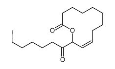 12-keto-9(2)-octadecen-11-olide Structure