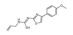 N1-[4-(p-methoxyphenyl)-2-thiazolyl]-N2-allylthiourea结构式
