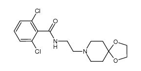 N-(2-(1,4-dioxa-8-azaspiro[4.5]decan-8-yl)ethyl)-2,6-dichlorobenzamide结构式