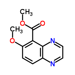 Methyl 6-methoxy-5-quinoxalinecarboxylate结构式