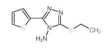 3-ETHYLSULFANYL-5-THIOPHEN-2-YL-[1,2,4]TRIAZOL-4-YLAMINE structure