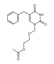 5-benzyl-1-(2-acetoxyethoxymethyl)uracil结构式