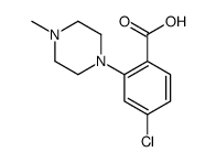 2-(4-甲基-1-哌嗪基)-4-氯苯甲酸结构式