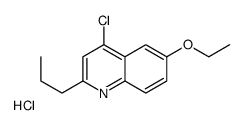 4-Chloro-6-ethoxy-2-propylquinoline hydrochloride structure