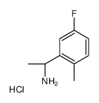 (1R)-1-(5-氟-2-甲基苯基)乙胺盐酸盐结构式