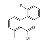 2-(2-fluorophenyl)-6-methylbenzoic acid Structure