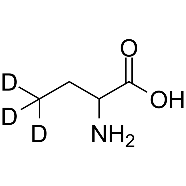 (Rac)-2-Aminobutyric acid-d3结构式