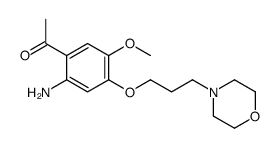 1-[2-Amino-5-methoxy-4-(3-(morpholin-4-yl)propoxy)phenyl]ethanone Structure