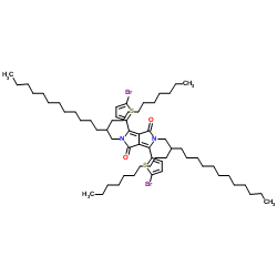 3,6-Bis(5-bromothiophen-2-yl)-2,5-bis(2-decyltetradecyl) pyrrolo[3,4-c]pyrrole-1,4-dione Structure