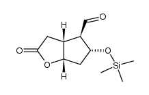 (1S*,5R*,6R*,7R*)-7-trimethylsilyloxy-3-oxo-2-oxabicyclo[3.3.0]octane-6-carbaldehyde结构式