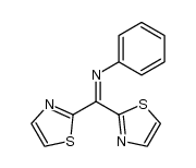 N-[di(2-thiazolyl)methylene]aniline Structure