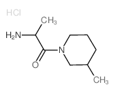 2-Amino-1-(3-methyl-1-piperidinyl)-1-propanone hydrochloride结构式