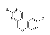 4-[(4-chlorophenoxy)methyl]-2-methylsulfanylpyrimidine Structure