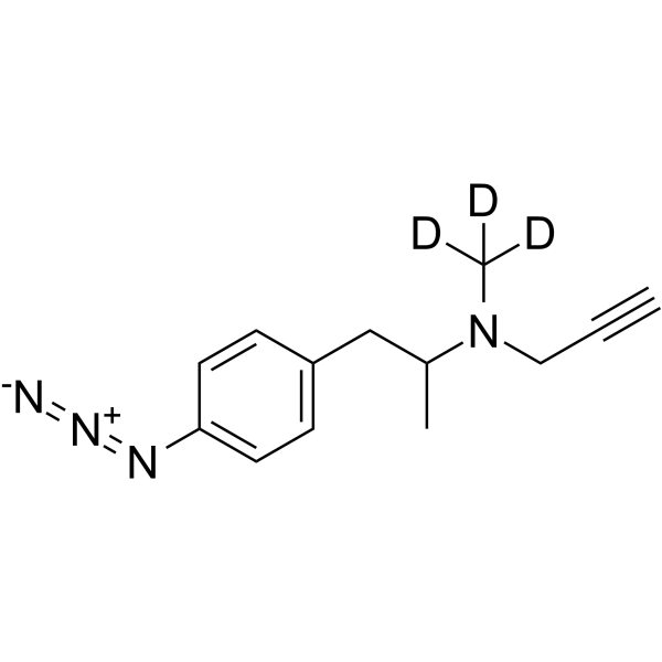rac 4-Azido Deprenyl-d3 Structure