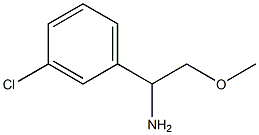 1-(3-chlorophenyl)-2-methoxyethan-1-amine Structure