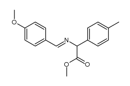 N-methoxybenzylydene-α-p-methylphenylglycine methyl ester结构式