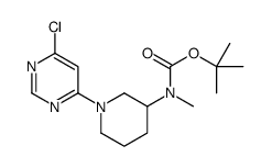 tert-butyl N-[1-(6-chloropyrimidin-4-yl)piperidin-3-yl]-N-methylcarbamate Structure