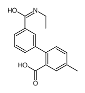 2-[3-(ethylcarbamoyl)phenyl]-5-methylbenzoic acid Structure