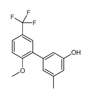 3-[2-methoxy-5-(trifluoromethyl)phenyl]-5-methylphenol结构式