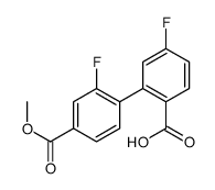 4-fluoro-2-(2-fluoro-4-methoxycarbonylphenyl)benzoic acid结构式