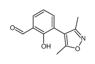 3-(3,5-dimethyl-1,2-oxazol-4-yl)-2-hydroxybenzaldehyde结构式