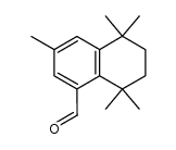 5,6,7,8-tetrahydro-3,5,5,8,8-pentamethylnaphthalene-1-carbaldehyde结构式