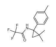 N-[2,2-dimethyl-1-(4-methylphenyl)-1-cyclopropyl]trifluoroacetamide Structure