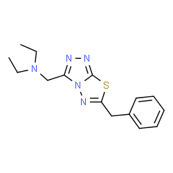 N-[(6-benzyl[1,2,4]triazolo[3,4-b][1,3,4]thiadiazol-3-yl)methyl]-N,N-diethylamine Structure