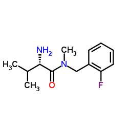 N-(2-Fluorobenzyl)-N-methyl-L-valinamide结构式