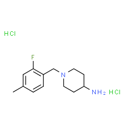 1-(2-Fluoro-4-methylbenzyl)piperidin-4-amine dihydrochloride结构式