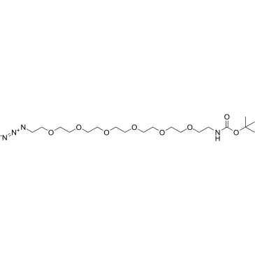 t-boc-N-amido-PEG6-azide structure