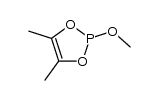 2-methoxy-4,5-dimethyl-1,3,2-dioxaphosphole结构式