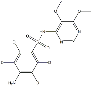 磺胺邻二甲氧嘧啶-d4/磺胺多辛-d4结构式