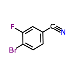 4-Bromo-3-fluorobenzonitrile Structure