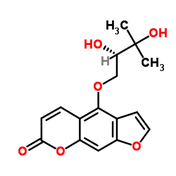 Oxypeucedanin hydrate structure