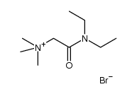 2-(diethylamino)-N,N,N-trimethyl-2-oxoethanaminium bromide Structure