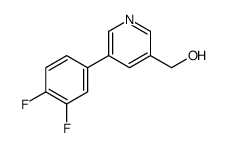 [5-(3,4-difluorophenyl)pyridin-3-yl]methanol结构式