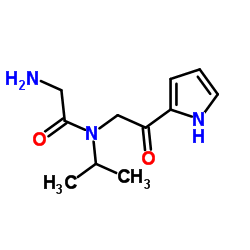 2-(Glycyl-N-isopropylglycyl)-1H-pyrrole Structure