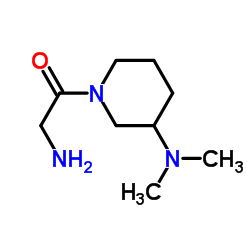 2-Amino-1-[3-(dimethylamino)-1-piperidinyl]ethanone结构式